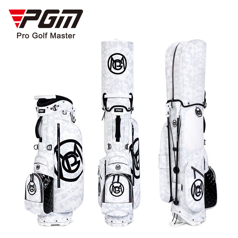 Portable Golf Bag with Stand, High-end Waterproof Fabric, Stylish Camouflage Golf Club Bag