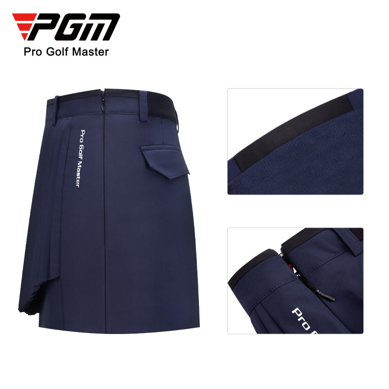 PGM QZ075 premium golf skirt women sports tennis golf dress pleated golf skirt