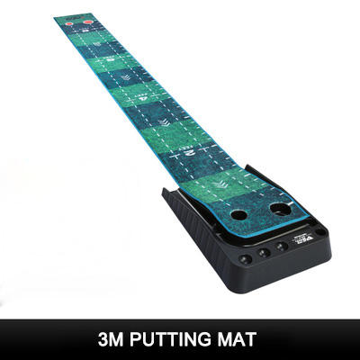 PGM TL021 Wholesale Professional Black Plastic Frame Indoor Outdoor Golf Putting Mat With Ball Return-Carpet