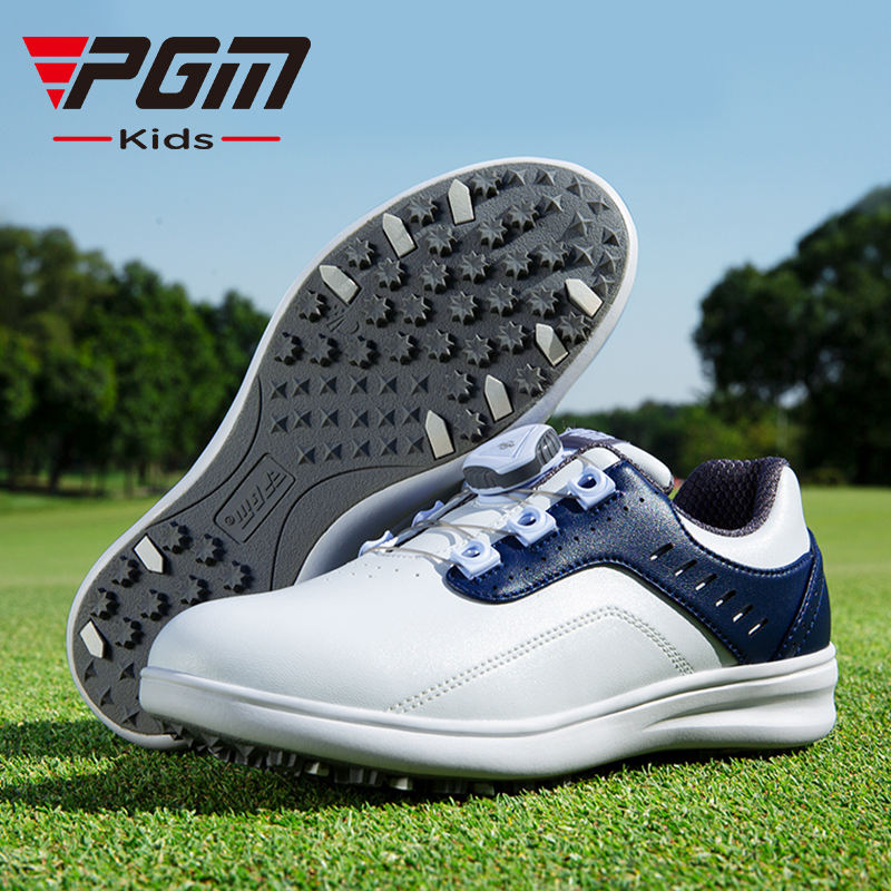 PGM XZ251 custom golf shoe manufacturer wholesale waterproof junior golf shoes with logo