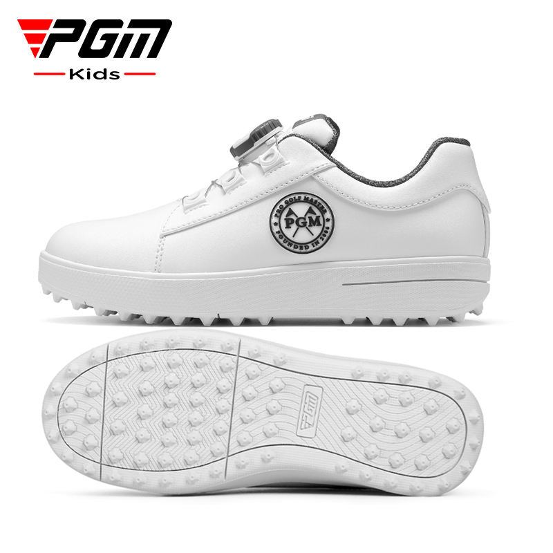 PGM XZ254 oem golf shoes spike less waterproof junior golf shoes for kids