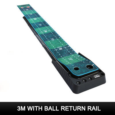 PGM TL021 Wholesale Professional Black Plastic Frame Indoor Outdoor Golf Putting Mat With Ball Return-Carpet