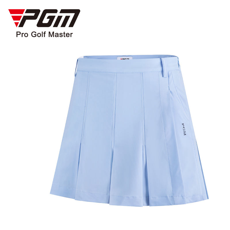 PGM QZ081 breathable womens golf dress spandex polyester ladies pleated golf dress