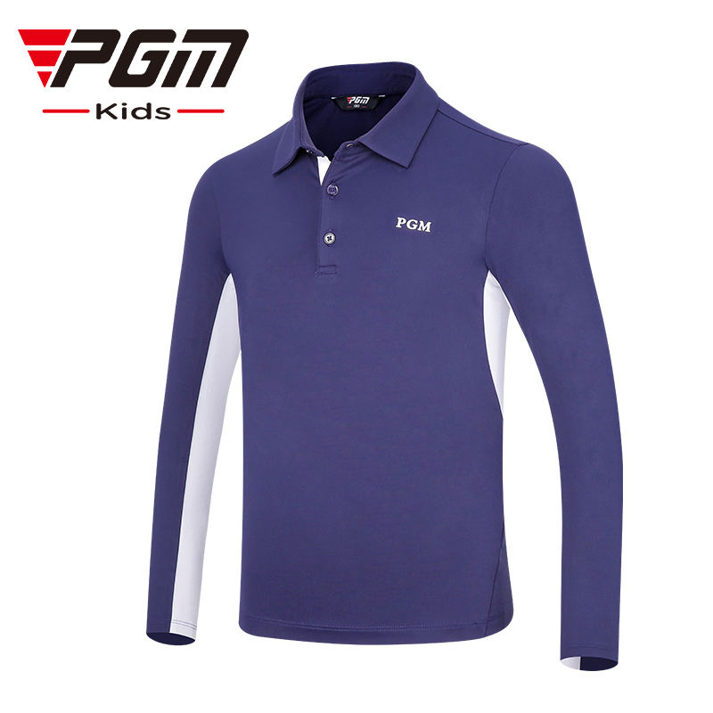 PGM YF542 golf apparel polo long sleeve golf clothing kids golf shirts