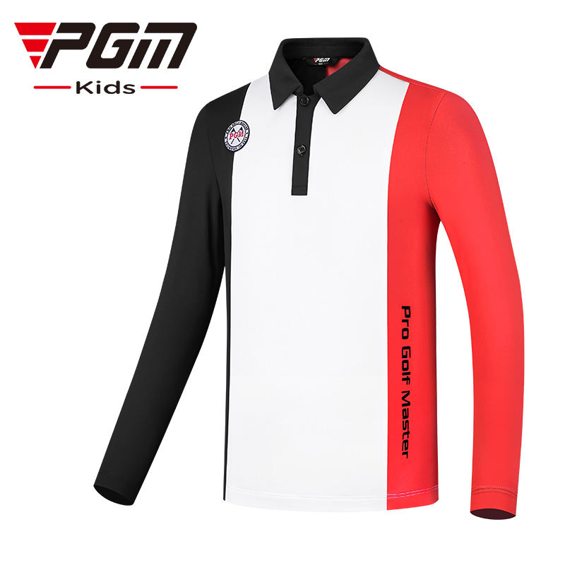 PGM YF493 kids wholesale quality golf polo polyester spandex 2022 golf polo