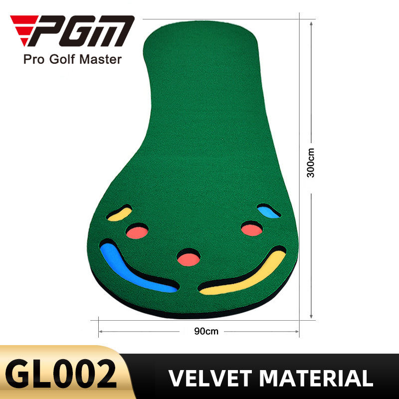 PGM GL002 Wholesale Indoor And outdoor floor nylon artificial grass turf mat practice golf putting mat training golf mat
