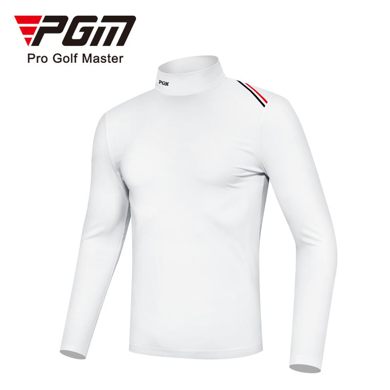 PGM YF490 men plain white golf shirts high quality long sleeve golf shirt