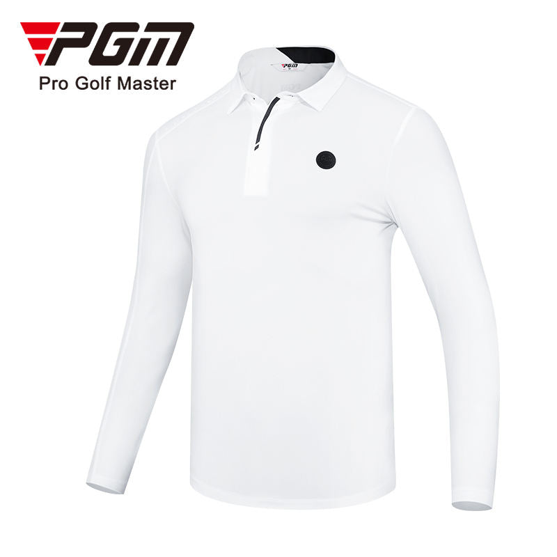 PGM YF527 luxury brand golf polo custom high quality winter long sleeve black golf polo