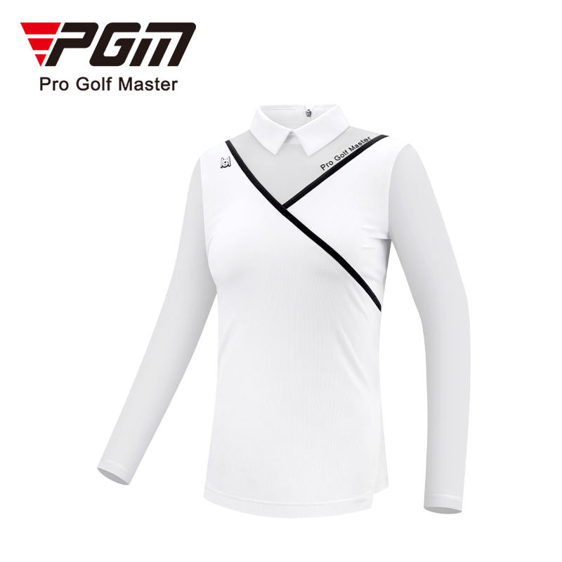 PGM YF476 wholesale oem long sleeve golf polo shirt fashionable golf polo