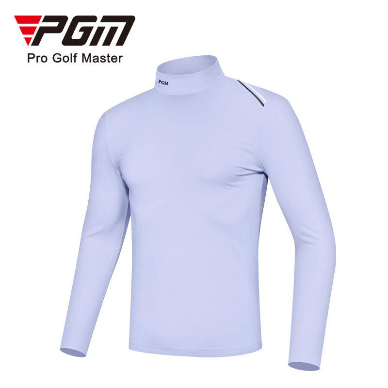 PGM YF490 men plain white golf shirts high quality long sleeve golf shirt