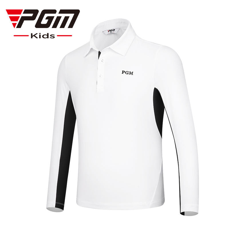 PGM YF542 golf apparel polo long sleeve golf clothing kids golf shirts