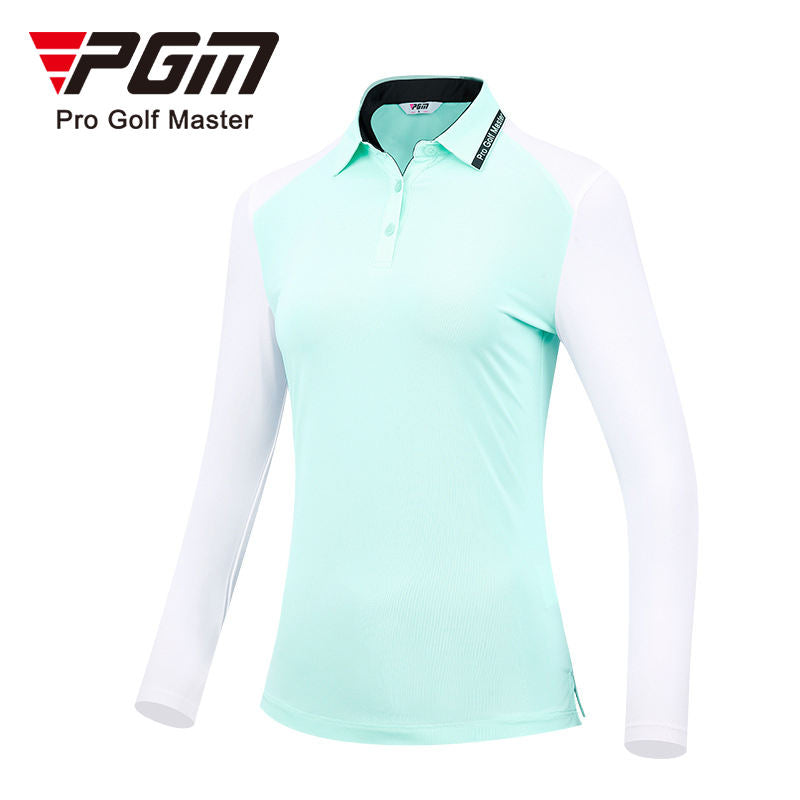 PGM YF515 custom golf shirt women slim fit polo shirt long sleeve luxury golf polos