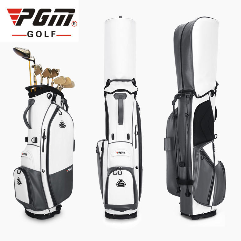 PGM QB073 custom white golf bag stand leather waterproof durable golf bag
