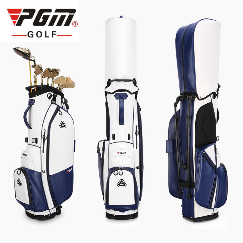 PGM QB073 custom white golf bag stand leather waterproof durable golf bag