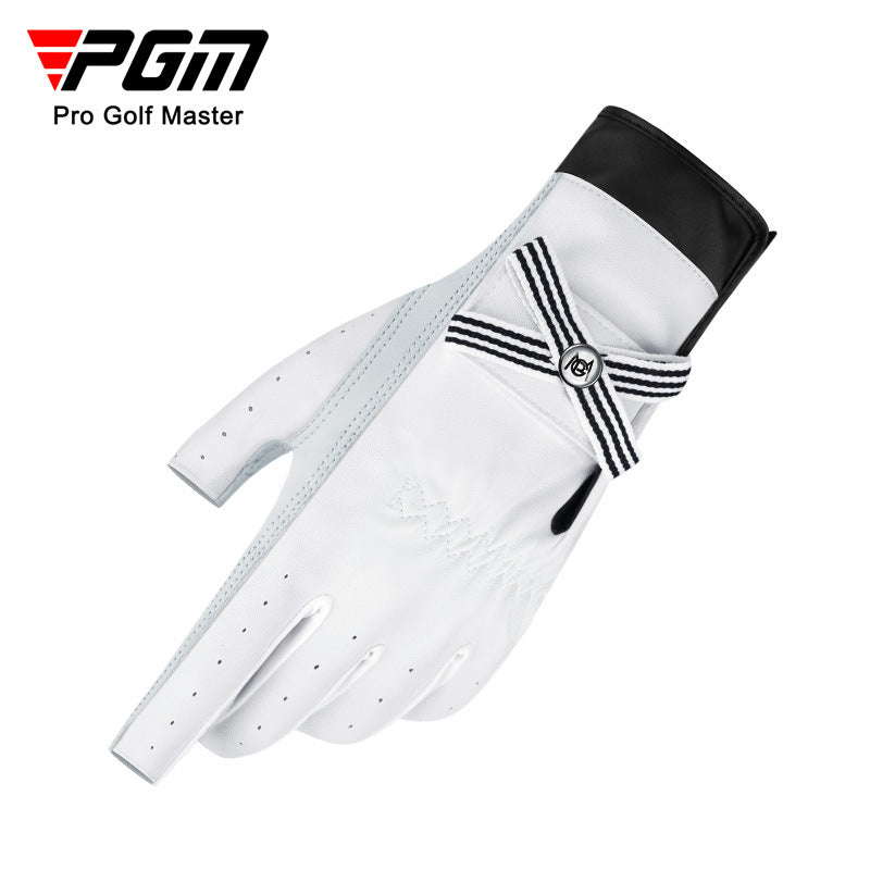 PGM ST030 custom logo cabretta leather golf gloves ladies left right hand golf gloves