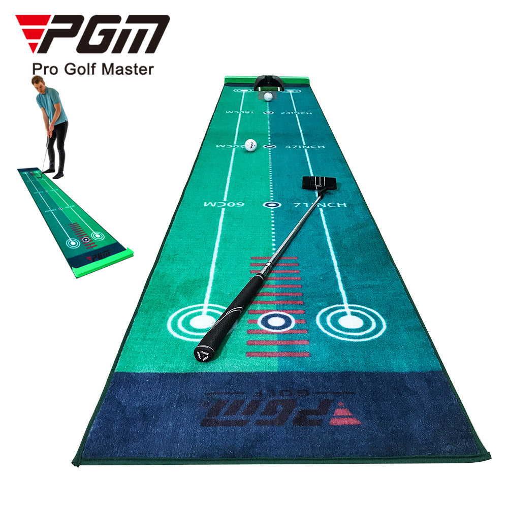 PGM TL022 portable velvet putting trainer mat custom golf putting mat