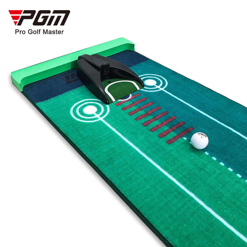 PGM TL022 portable velvet putting trainer mat custom golf putting mat