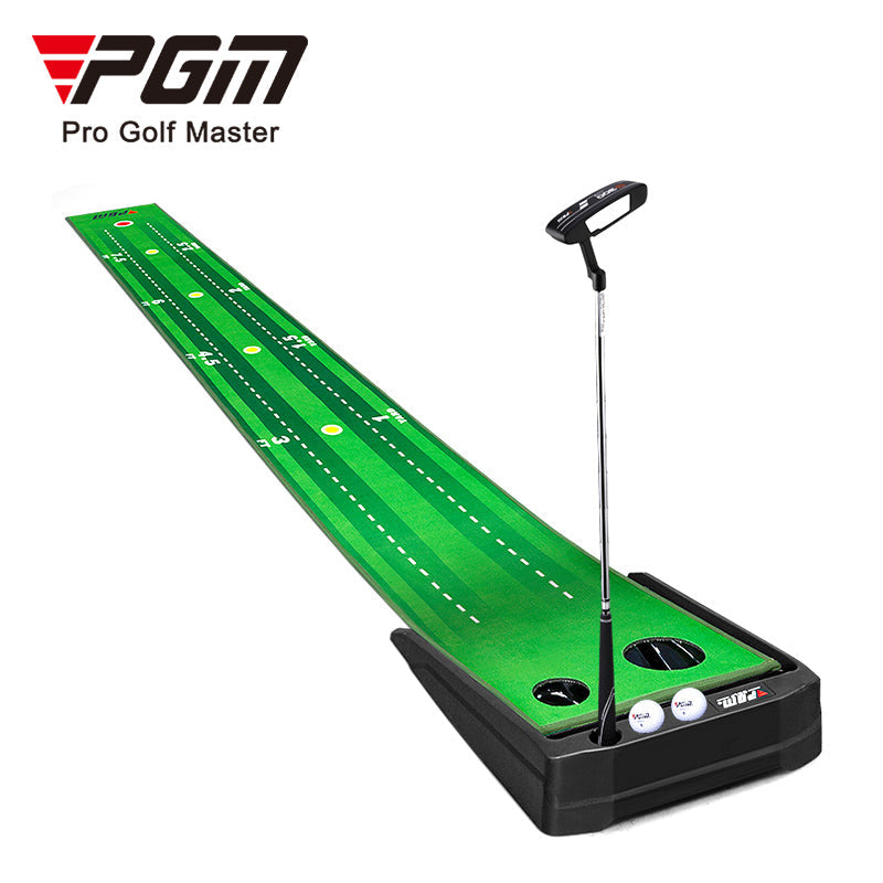 golf putting matt indoor automatic ball return golf putting mat with anti slip base