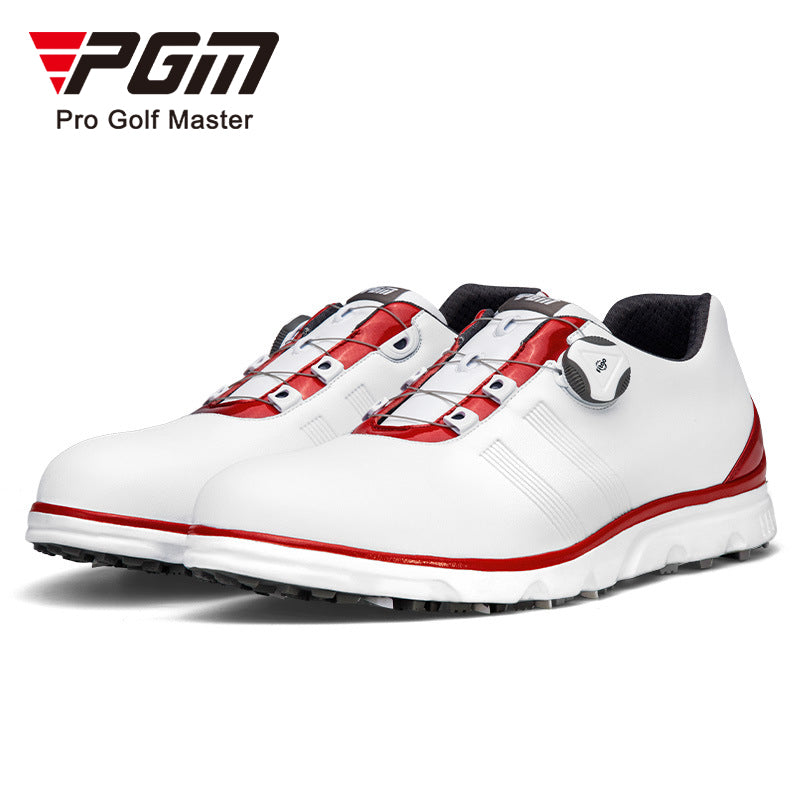 PGM XZ164 custom golf shoe non slip auto lacing waterproof spikes golf shoes