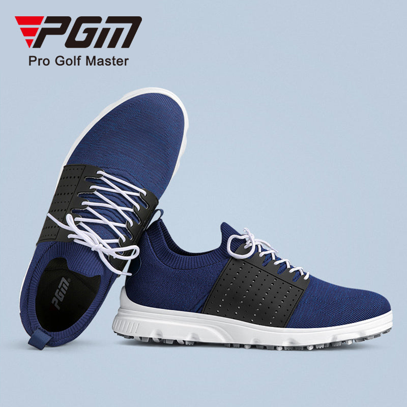 PGM XZ183 breathable mesh custom spike less golf shoes men