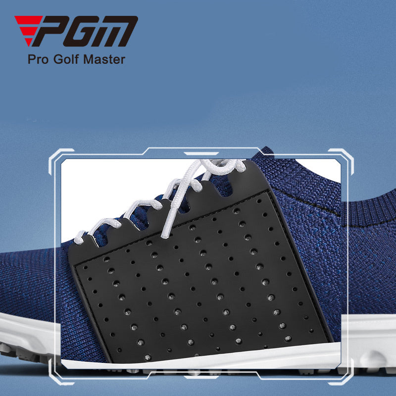 PGM XZ183 breathable mesh custom spike less golf shoes men