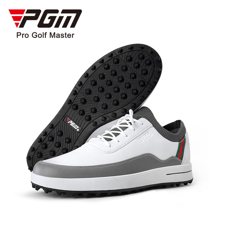 PGM XZ184 brand black golf shoes waterproof custom spike less golf shoes men