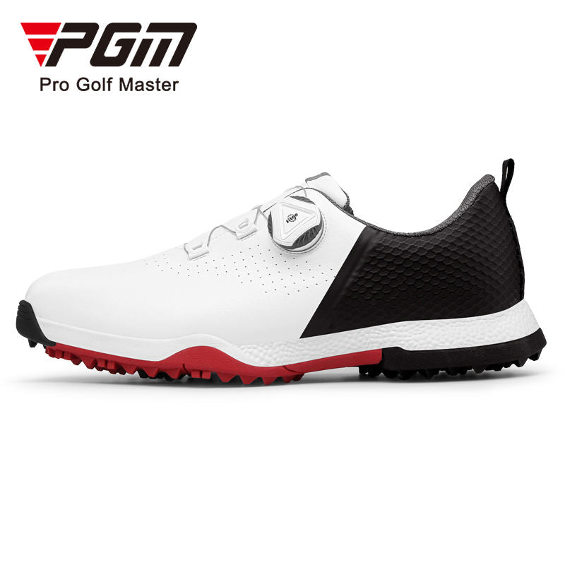 PGM XZ216 white leather golf shoe made in China waterproof golf shoes