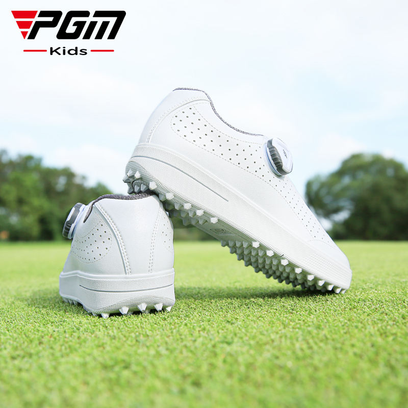 PGM XZ229 kids golf ball shoes waterproof 2022 spike less golf shoes