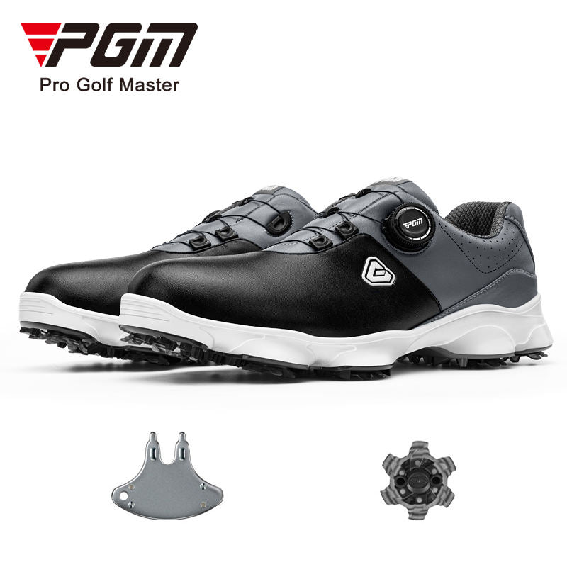 PGM XZ233 golf shoes gents waterproof antiskid golf shoes for men leather