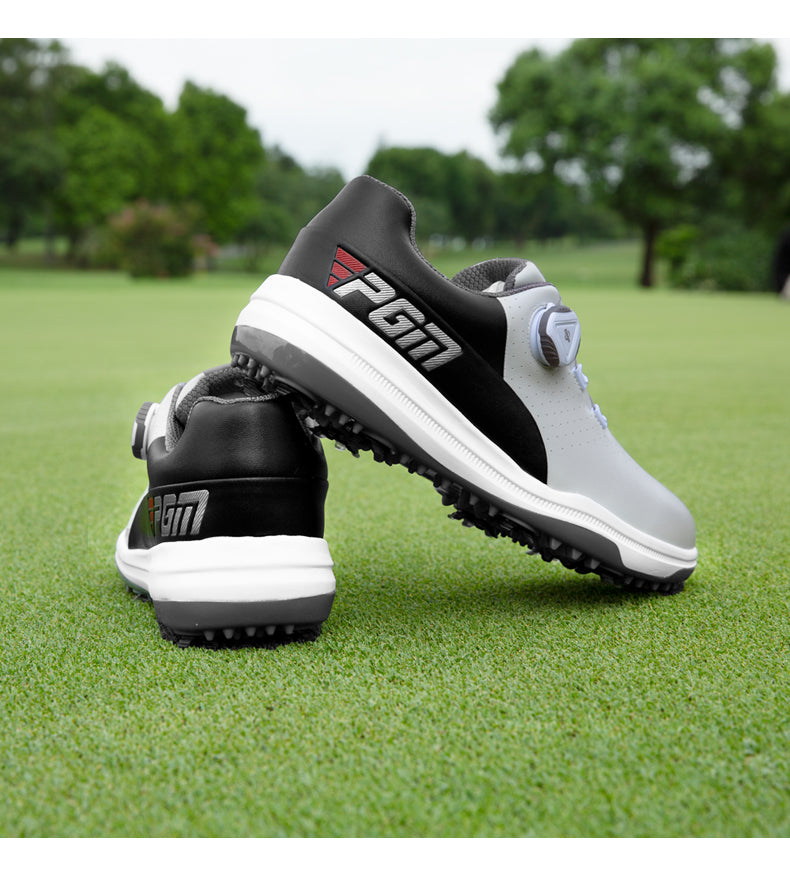 PGM XZ235 waterproof mens premium golf shoes rubber premium grade leather golf shoes