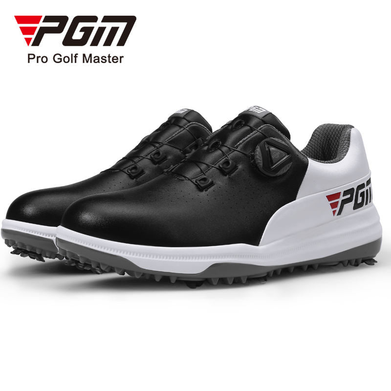 PGM XZ235 waterproof mens premium golf shoes rubber premium grade leather golf shoes
