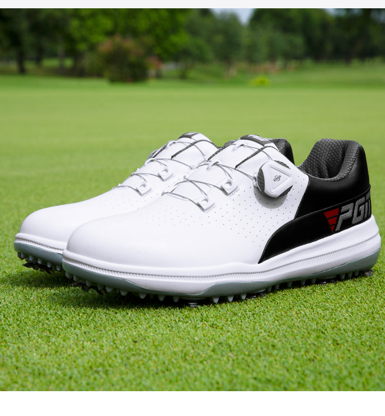 PGM XZ235 waterproof mens premium golf shoes rubber premium grade leather golf shoes