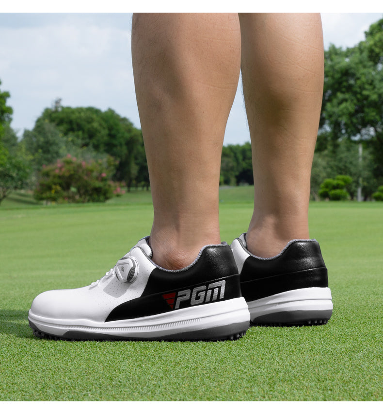 PGM XZ235 waterproof mens premium golf shoes rubber premium grade leather golf shoes