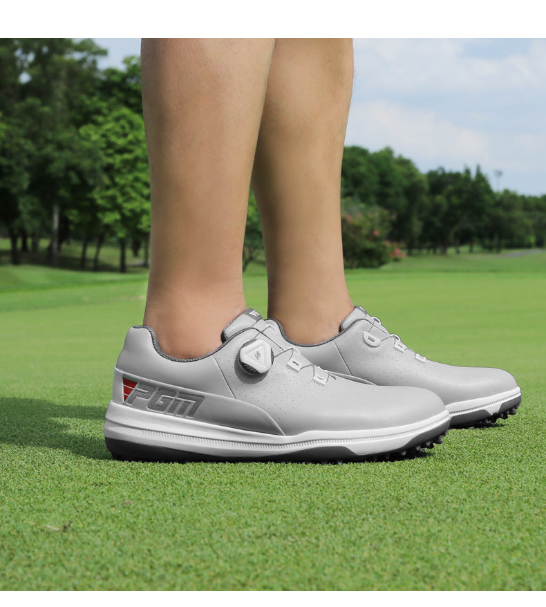 PGM XZ235 waterproof mens premium golf shoes rubber premium grade leather golf shoes