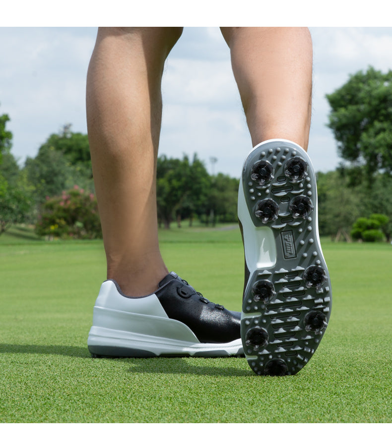 PGM XZ235 waterproof mens premium golf shoes rubber premium grade leather golf shoes