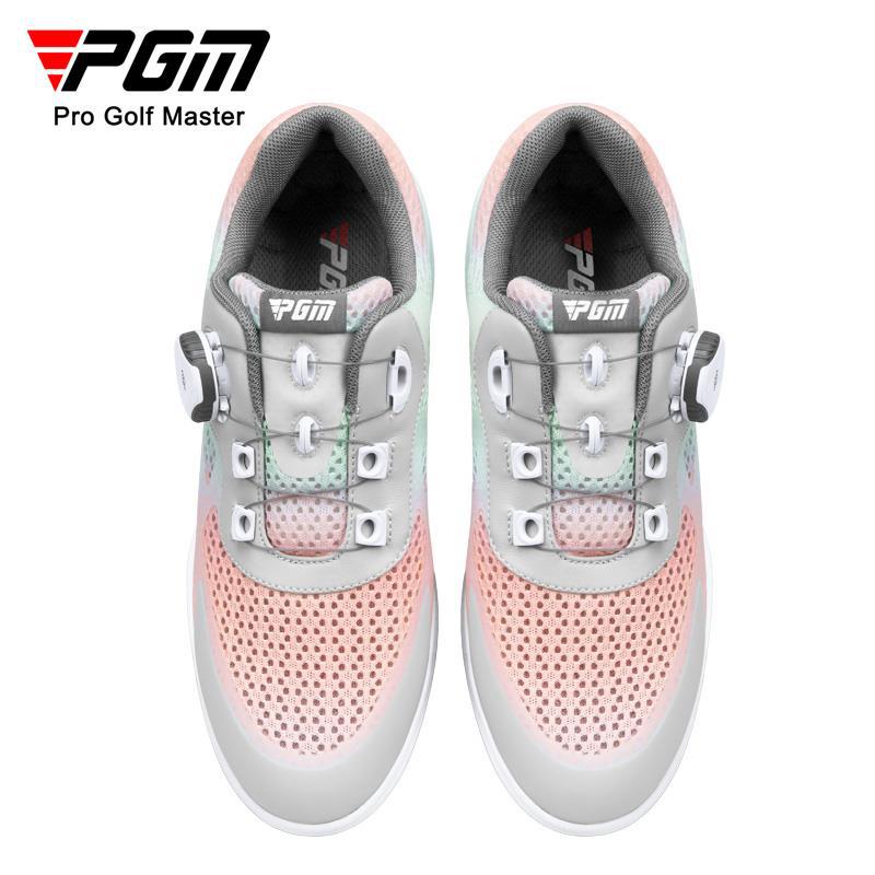 PGM XZ238 custom logo women golf trainers shoes breathable mesh golf shoes