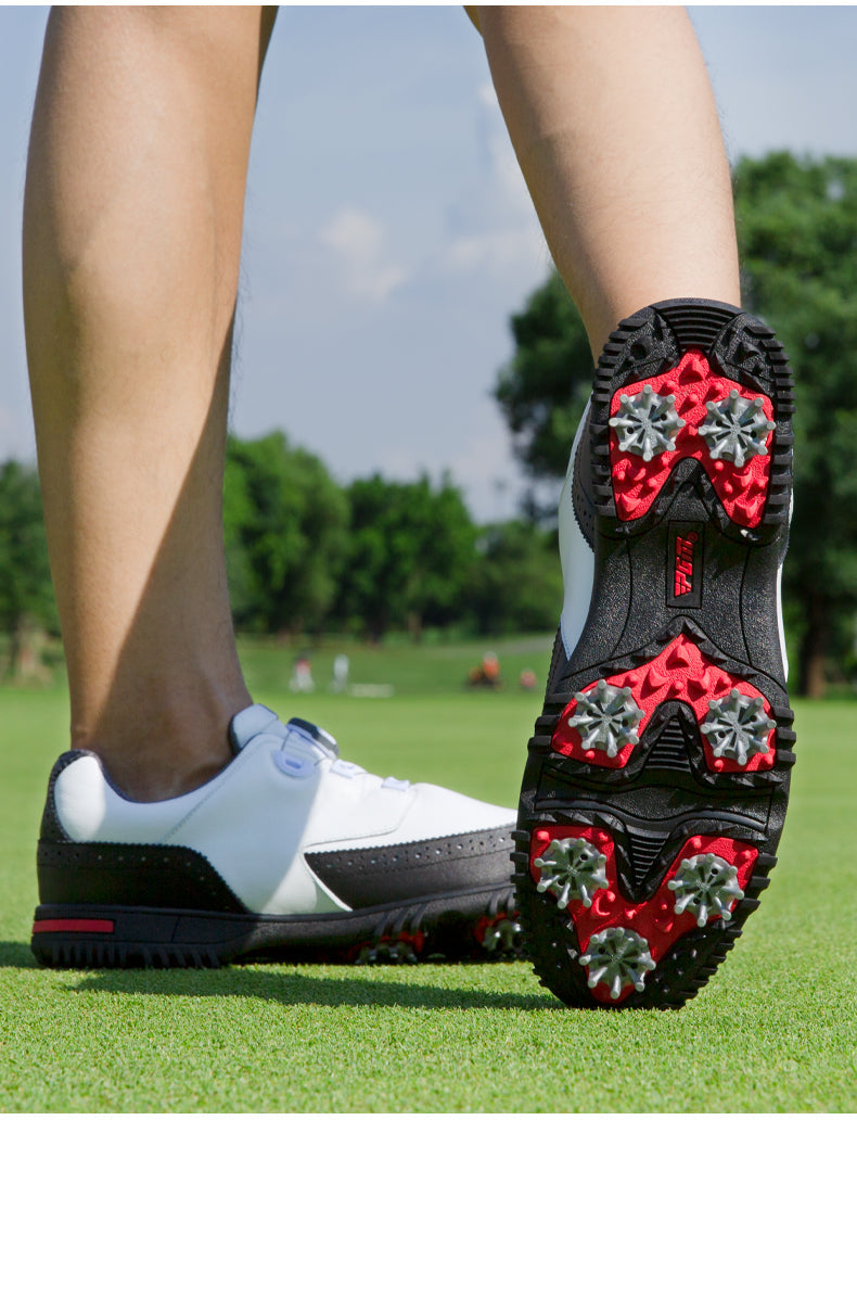 PGM XZ240 genuine leather sport shoes de golf shoes vintage activity spike men waterproof golf shoes