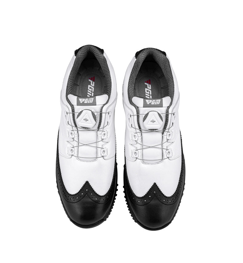PGM XZ240 genuine leather sport shoes de golf shoes vintage activity spike men waterproof golf shoes