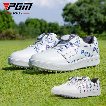 PGM XZ241 premium grade golf shoes customizable kids high end golf shoes