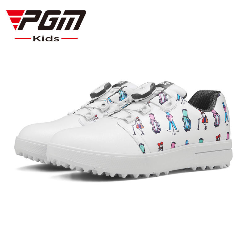 PGM XZ241 premium grade golf shoes customizable kids high end golf shoes