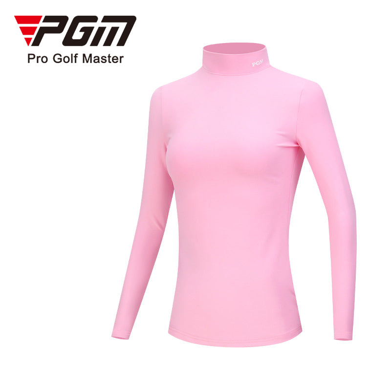 PGM YF389 crew neck multi moloured slim fit sport golf shirt plain for women