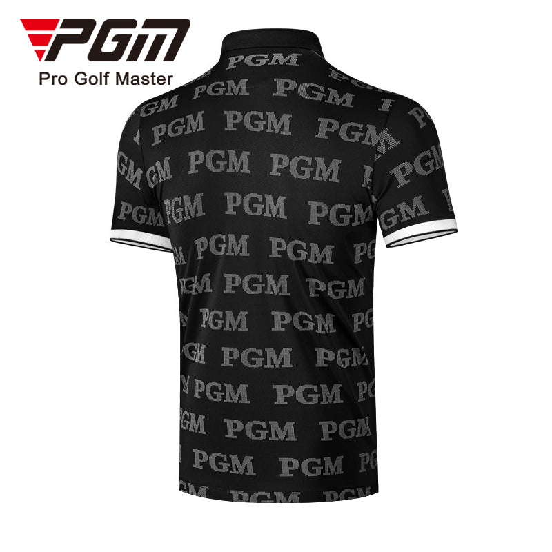 PGM YF396 branded quick dry quality short sleeve abbigliamento golf polyester tshirt polo custom golf shirts for man