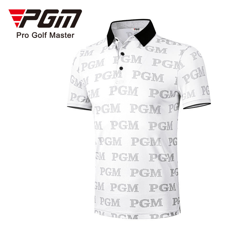 PGM YF396 branded quick dry quality short sleeve abbigliamento golf polyester tshirt polo custom golf shirts for man