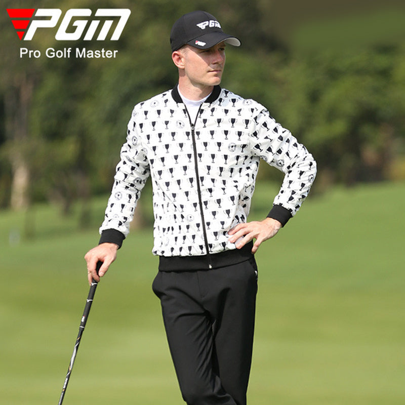PGM YF426 soft shell golf jacket men outdoor windproof lightweight casual golf jacket