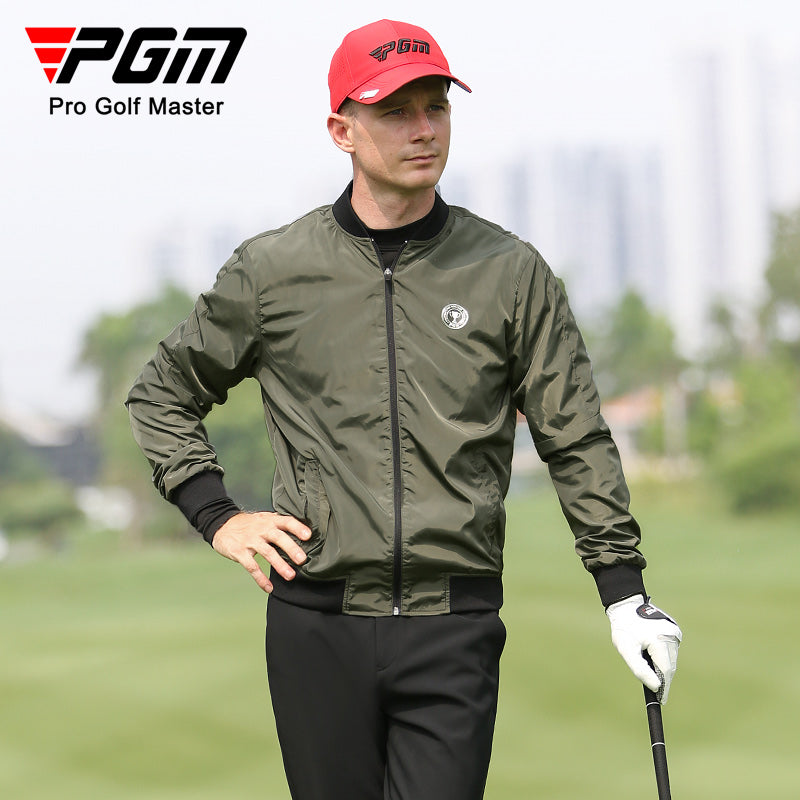 PGM YF439 men waterproof breathable outdoor warm golf jacket with logo
