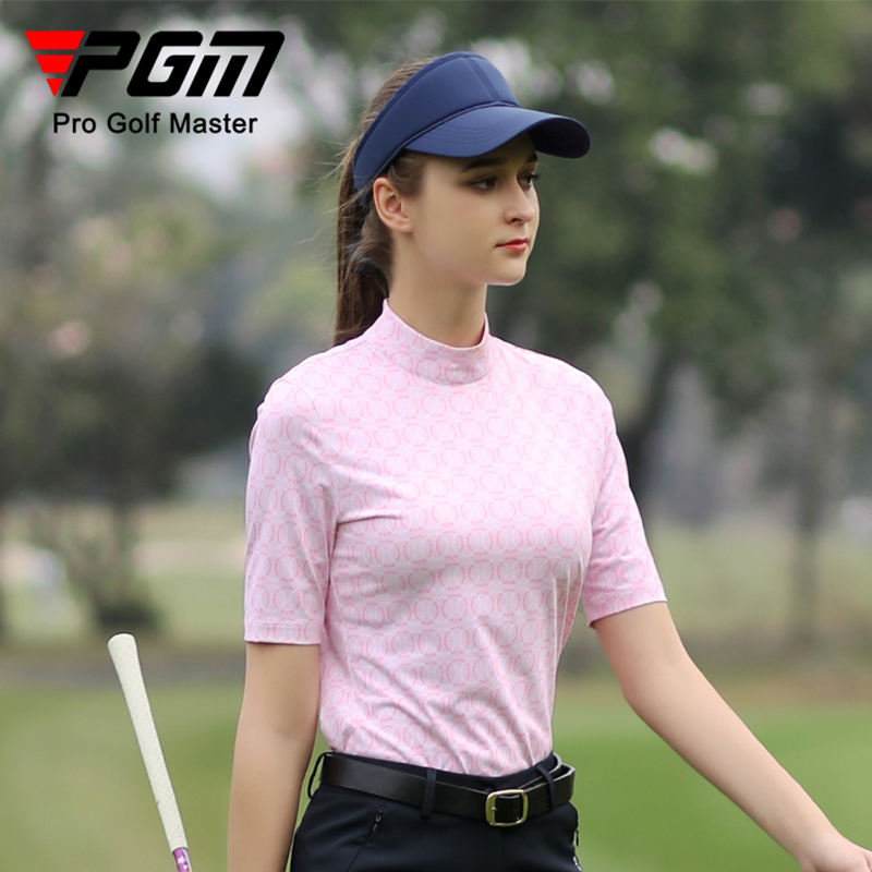 PGM YF467 custom golf shirt women high quality polo golf t shirts zipper golf shirts