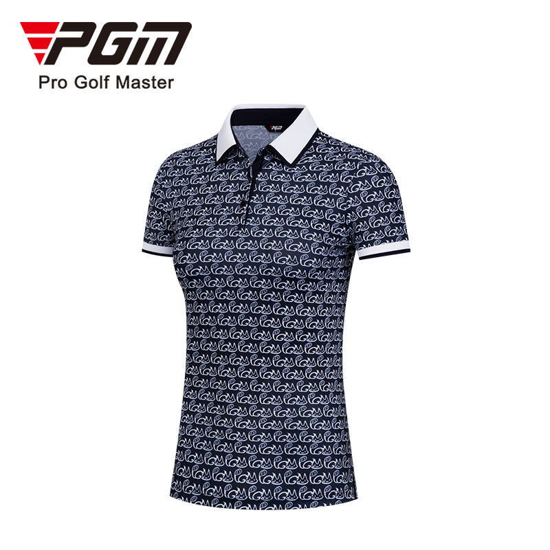 PGM YF469 golf polo stretchy high quality causal golf polo shirts for ladies