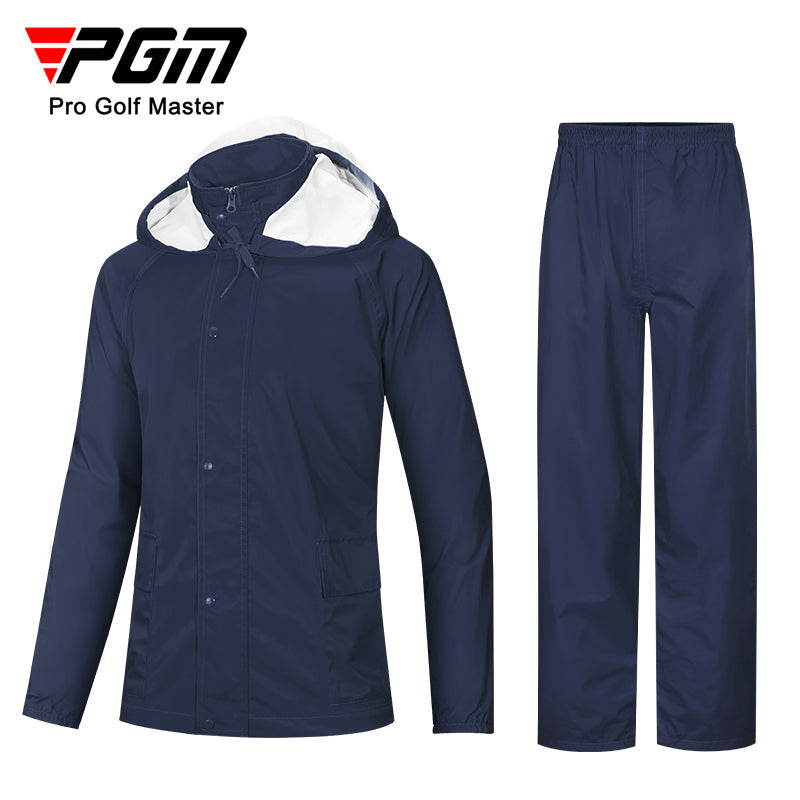 PGM YF481 women golf raincoat waterproof side zipper storage hooded golf raincoat