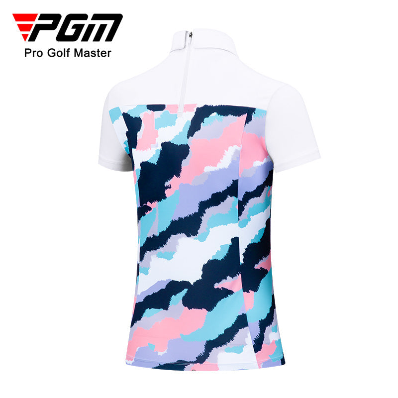 PGM YF483 womens short sleeve modern golf polo fully custom luxury golf polo