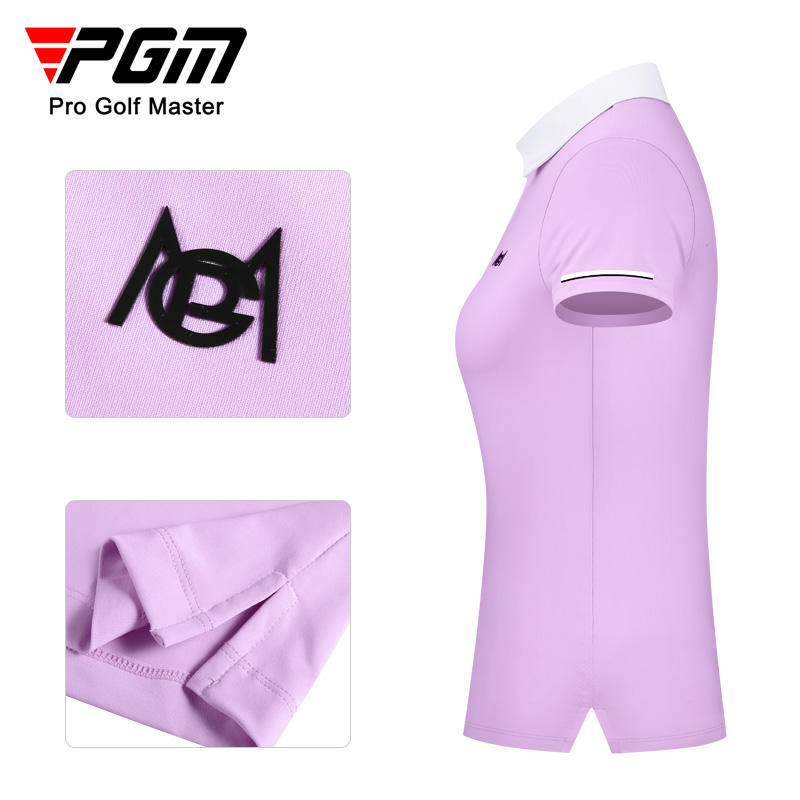 PGM YF511 custom golf tshirts polo shirt polyester spandex golf polo for women